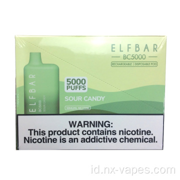 Bilah elf vape sekali pakai hilang Mery 5000 puffs